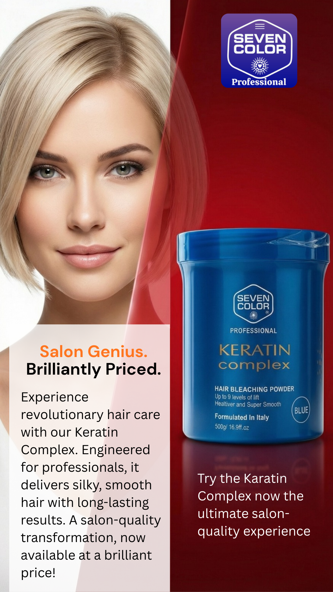 Keratin Complex Hair Bleaching Powder - 500g