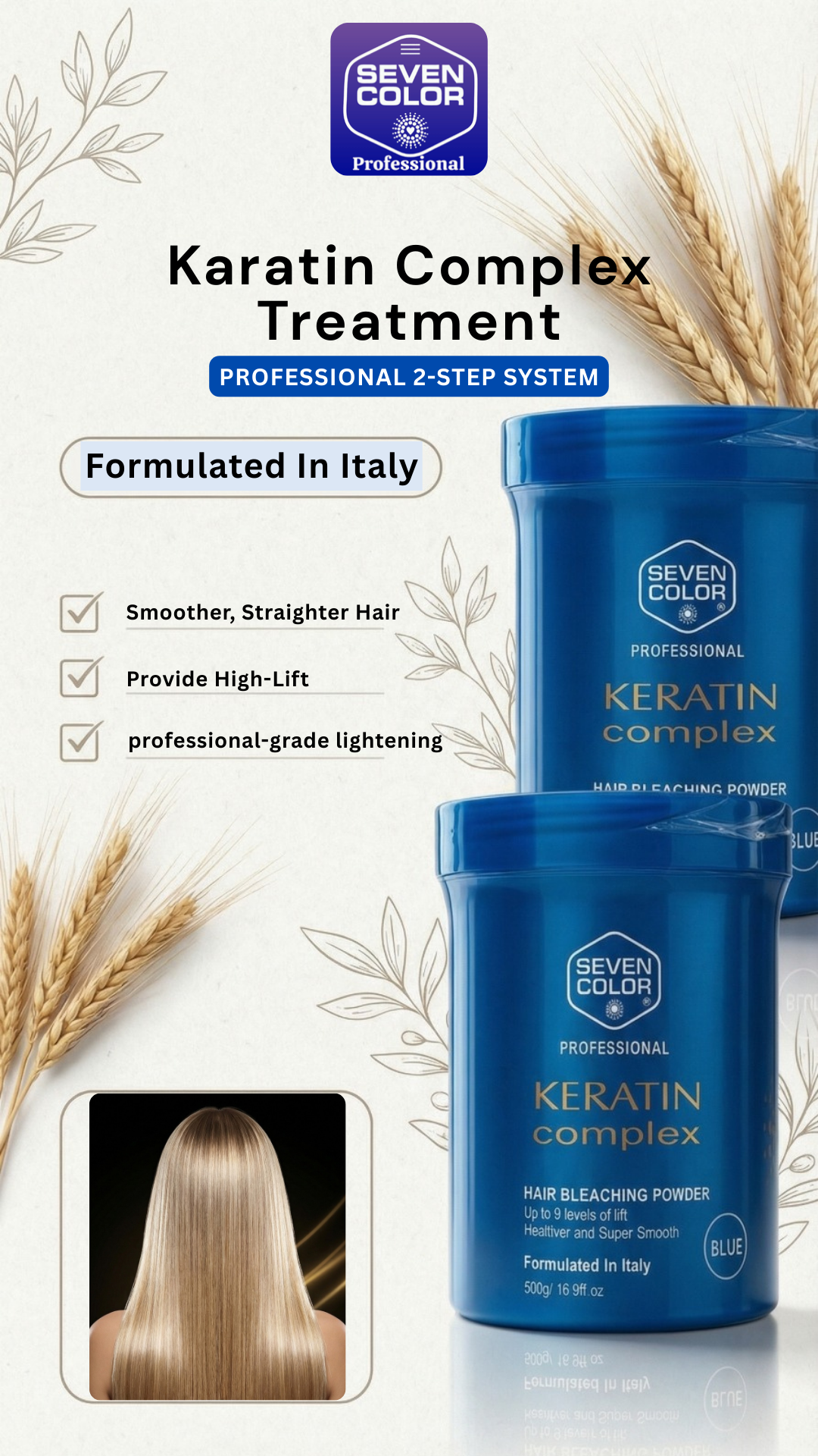 Keratin Complex Hair Bleaching Powder - 500g