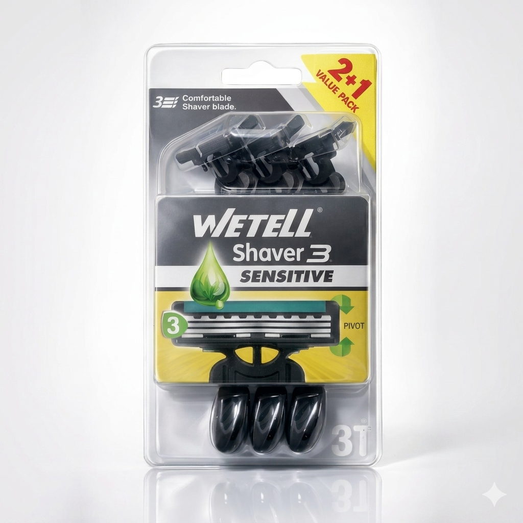 WETELL 3in1 Body Hair Removal Razor