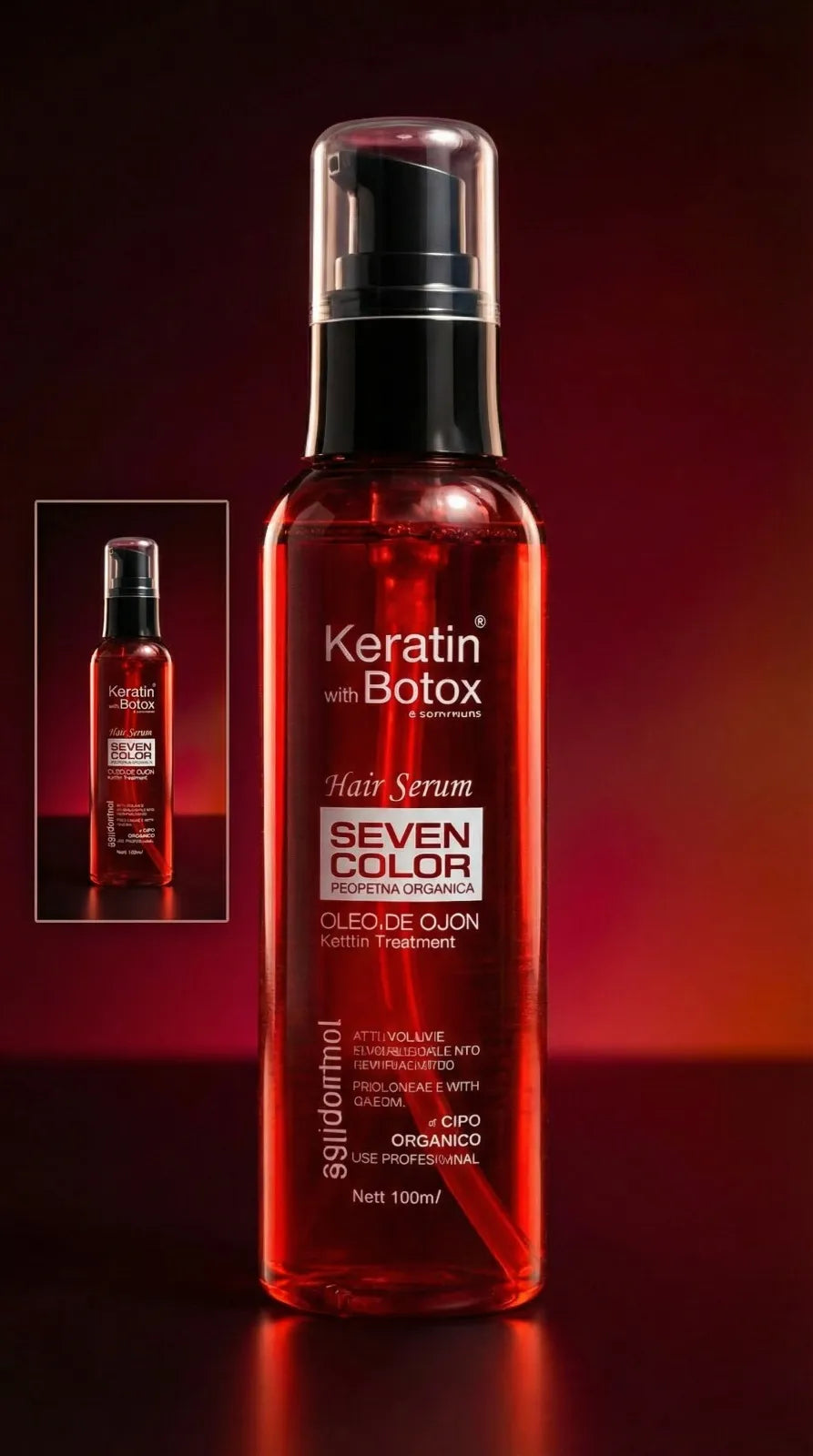 Keratin Botox with cosmeticos Hair Serum