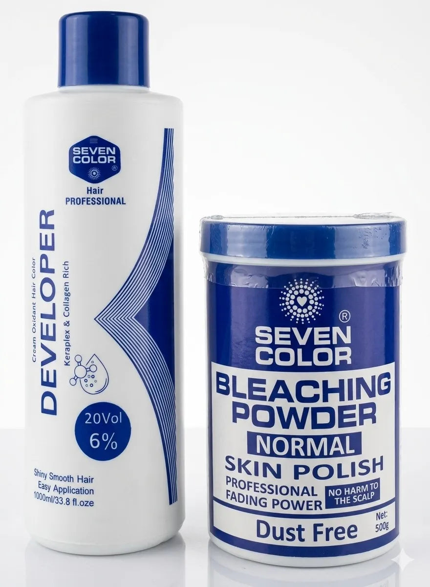 Hair Developer (VOL 20, 6%)  + Bleaching Powder (Normal) Skin Polish